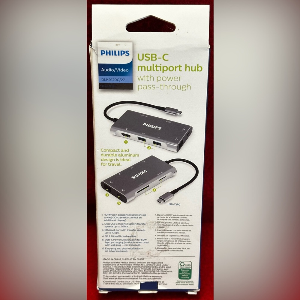 Philips USB-C Multiport Hub With Power Pass-Through - Picture 2 of 4